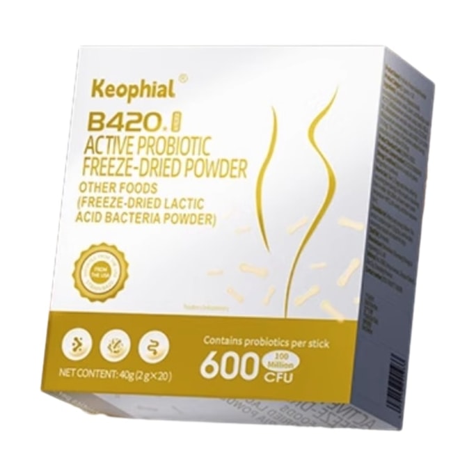 B420 Probiotics for Weight loss, oil elimination, fat burning, and Slimming the whole body with a big belly: 20 capsules