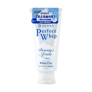 SENKA Perfect Whip F, Beauty Foam Facial Cleanser, 4.23 oz. #White Clay