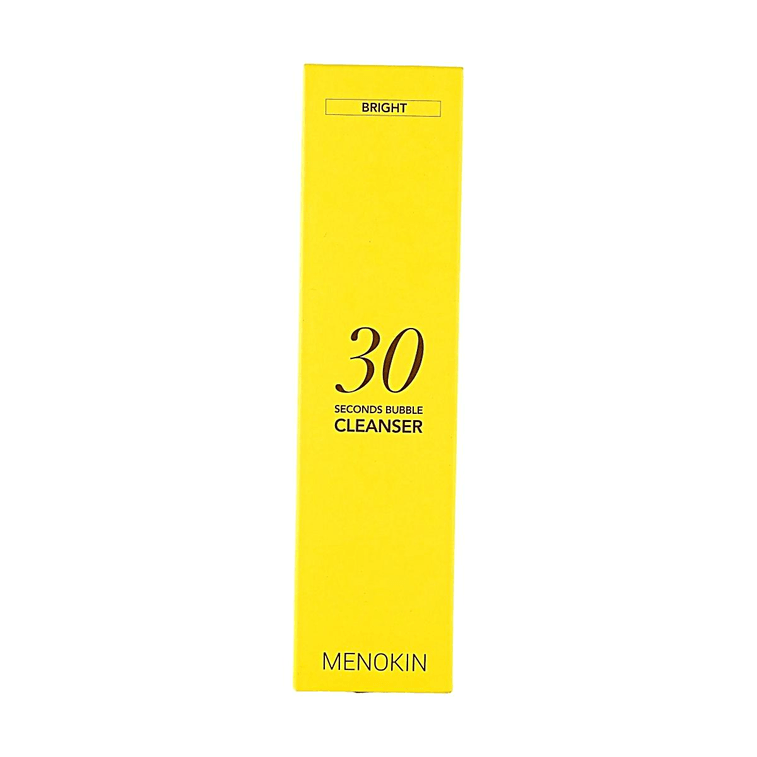韩国MENOKIN 30秒泡泡洁面 维C精华泡沫洗面奶 150ml #焕亮型 温和弱酸性 深层卸防晒底妆 净化暗沉 敏感肌适用【朴宝英同款】 8