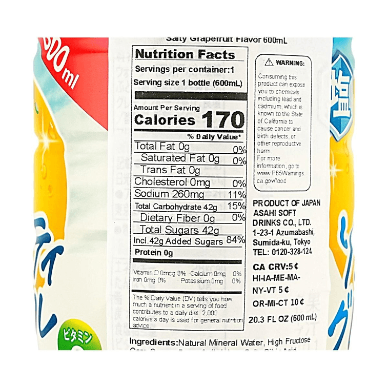 Oishii Mizu Salty Grapefruit Mineral Water 20.3 fl oz【Refreshing Hydration】【With Vitamin C】 6