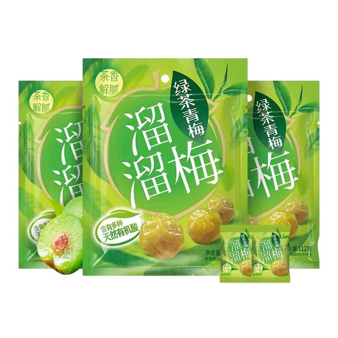 Green Tea Flavored Plum 112g  * 1 Bag