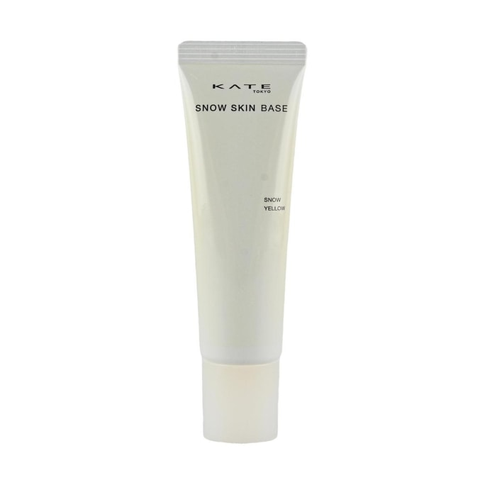 日本KANEBO嘉娜寶 KATE SNOW素顏霜 30g #雪肌黃色 SPF50/PA+++ 美白提亮遮蓋毛孔妝前乳隔離霜