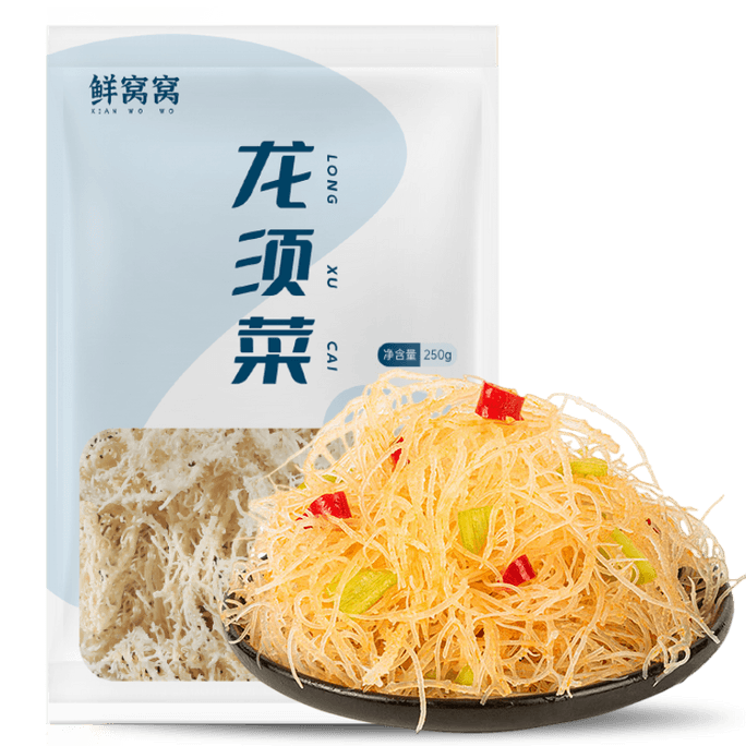 Fresh Wowo Dragon Beard Vegetable Stone Flower Vegetable 0 Fat Cold Salad Horn Cold Salad Dry Vegetable 150g * 1 Bag