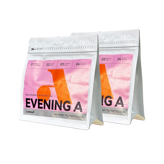李陌茶 2包晚A茶70g-无咖啡因草本茶放松身心有益健康茶包7包10克/袋