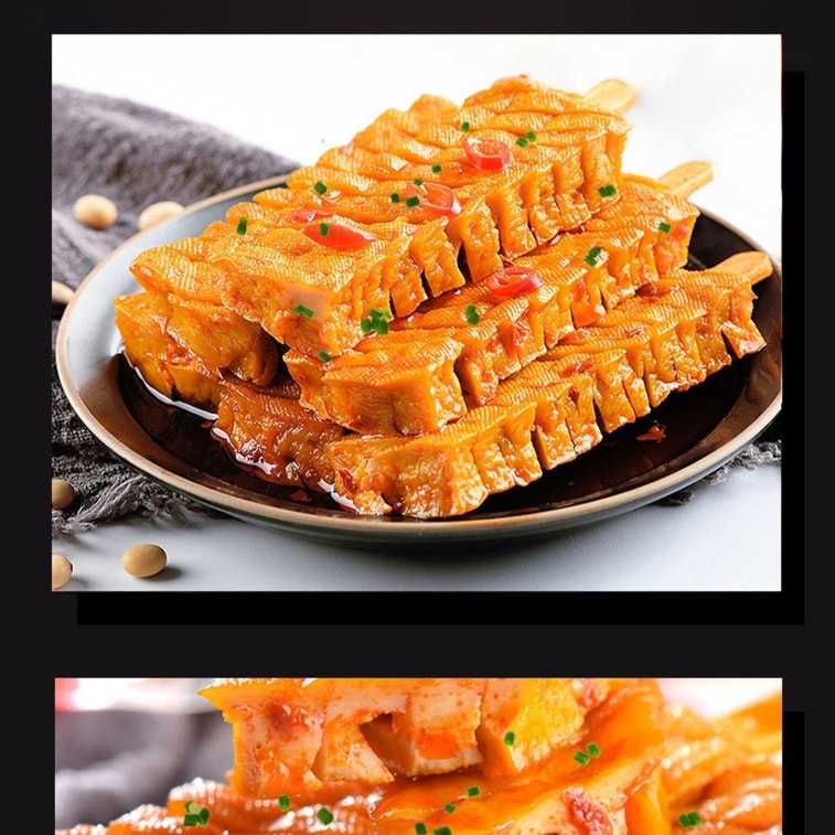 Weizhiyuan Spicy Orchid Tofu 3 packs*26g Braised Tofu Hunan Snack Specialty Spicy Hot Snack Food 6