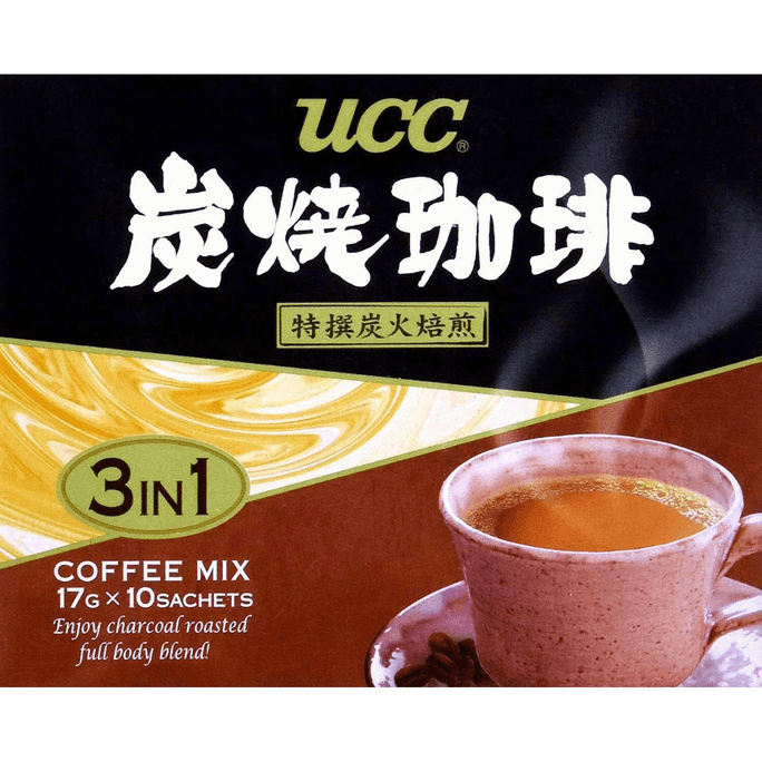  日本UCCコーヒー 3-in-1 炭コーヒー 10袋