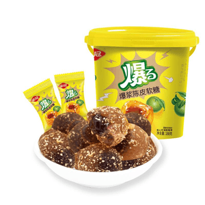 [중국 직배송] 골든 크라운 버스팅 귤껍질 소프트 캔디, 188g x 1개 (버킷팩)