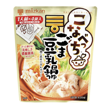 【日本直邮】MIZKAN 味滋康 低卡日式芝麻豆乳火锅汤料包 36g*4包入
