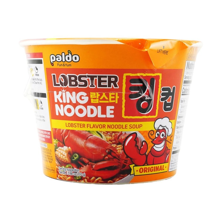 King Cup Korean Lobster Flavor Instant Cup Noodles, 3.88 oz 3