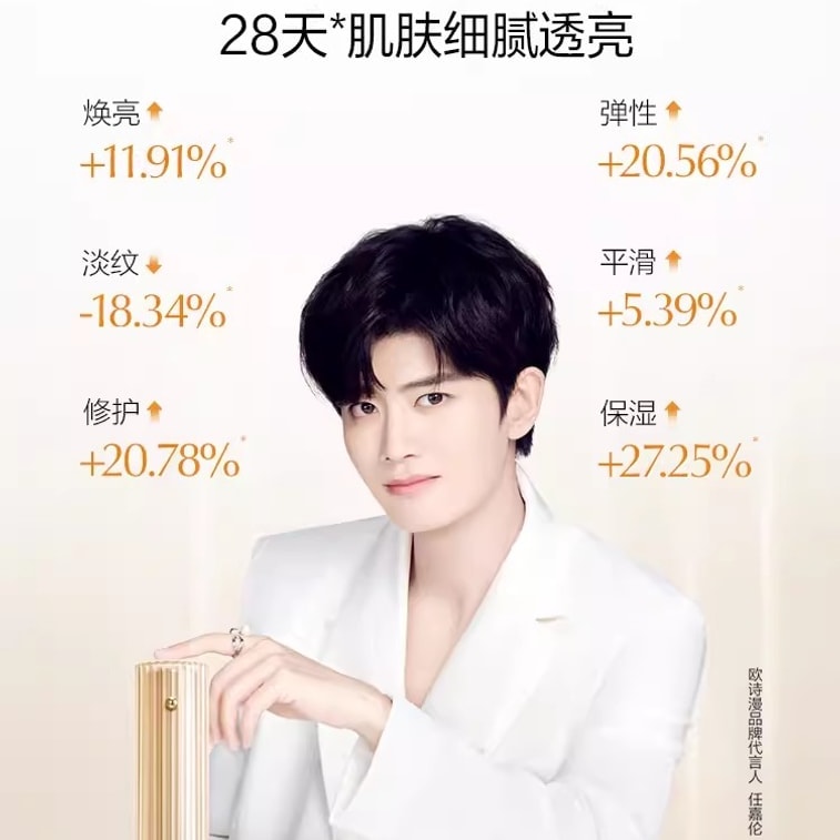 【中国直邮】 欧诗漫 小橘灯初抗精华液 早C晚A 一体修护改善暗沉提亮肤色淡化细纹 30ml/瓶