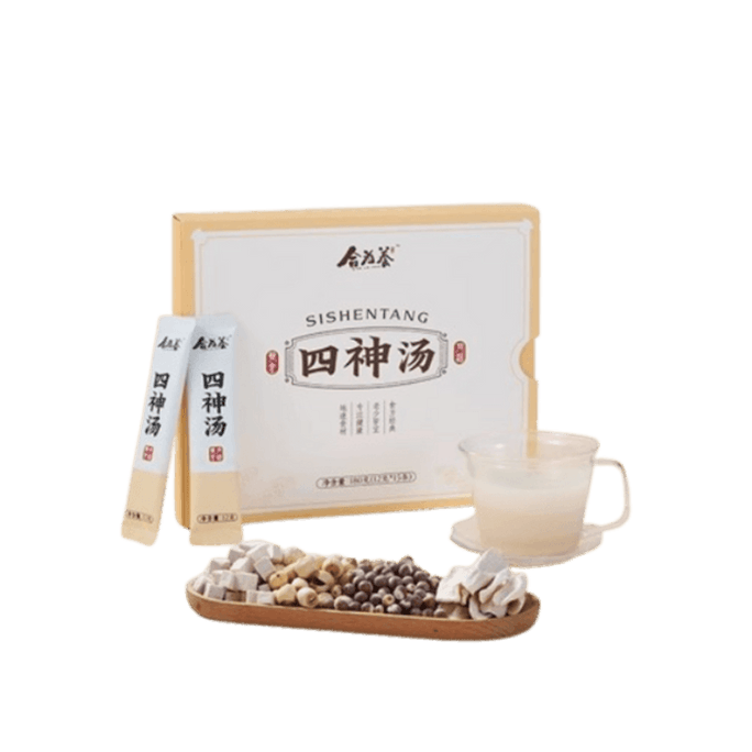 Four Gods Decoction: Lotus Seed Coix Seed Yam Poria Non-Ancient Formula Four Gentlemen 180g per box