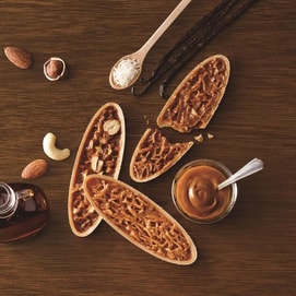 Nattia Sandwich Cookies,Vanilla Almond+Maple Coconut+Caramel Nut Flavor, 12pcs 3.7 oz【Crispy & Tasty】