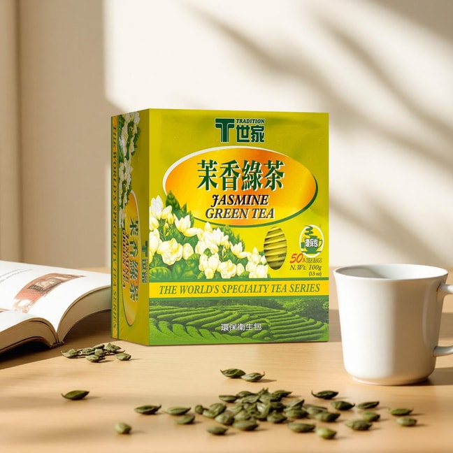 台湾世家 茉香绿茶 冲泡茶包 100g