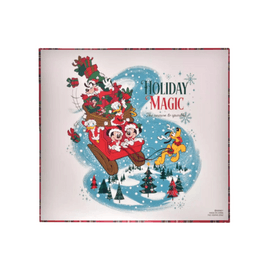 [일본 직배송] 도쿄 디즈니랜드 2025 크리스마스 한정판 디즈니 패밀리 3D 패턴 24일 어드벤트 캘린더 초콜릿 비스킷 선물상자 (1개, 총 24개)