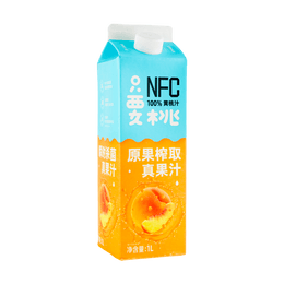 Cold Pressed Peach Juice Drink,100% Real Fruit Juice, 33.8 fl oz