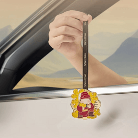 Osmanthus Fragrance Car Diffuser God of Wealth Series Dual-Use Air Vent Ornament