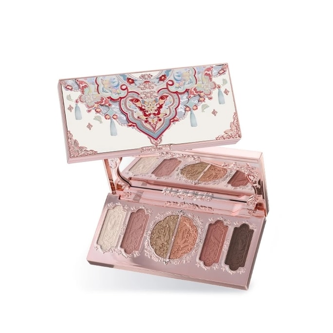 Flower Knows Butterfly Cloud Collar Collection Embossed Six-color Eyeshadow Palette