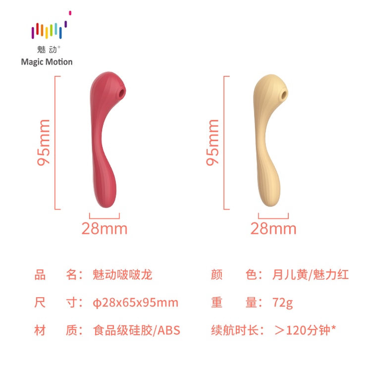 【赠送超爽润滑液】Magic Motion魅动波波啵啵龙APP远程异地遥控吮吸刺激震动棒 凯格尔运动训练 8