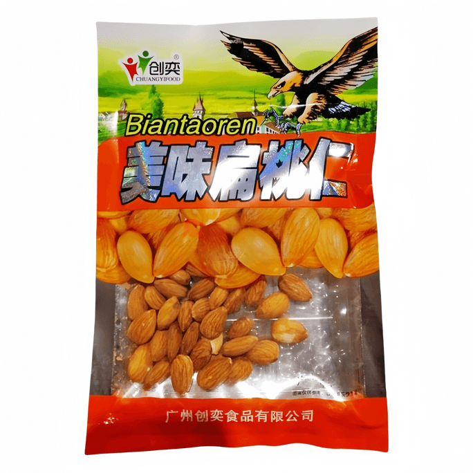  创奕 美味扁桃仁 饱满大颗香气四溢营养丰富 香脆炒货零食办公小吃休闲零食 72g【0发霉0虫蛀0异味0添加剂】【网红爆款小吃】