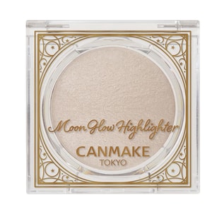 [일본 직배송] CANMAKE 싱글 하이라이터, 파인 쉬머 펄, 자연스러운 광채, 입체감 부여, 촉촉한 윤광, 01호 문라이트 화이트 (1개)