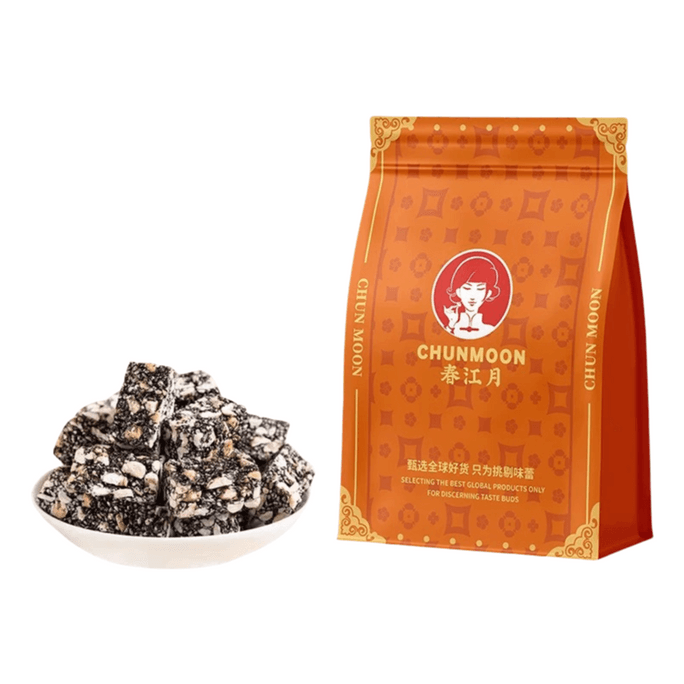 【中国直邮】 春江月 黑芝麻花生酥 500g