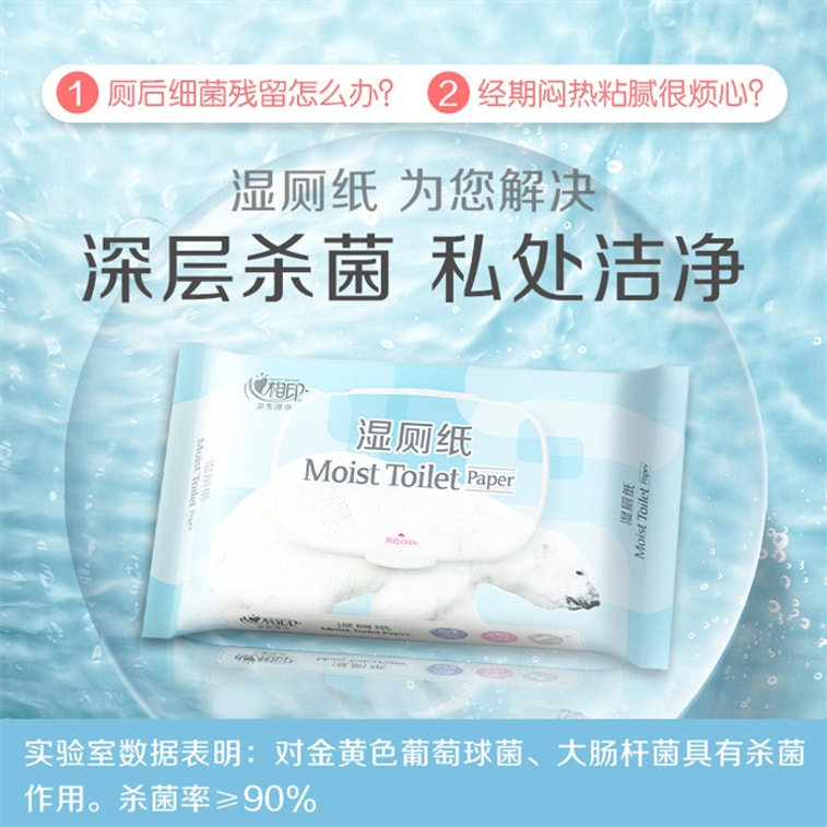 [GIFT] Wet Toilet Paper Family Pack Cleansing  Disinfecting Wipes 40pcs/pack 3