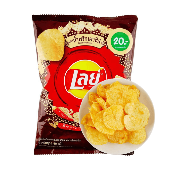 【Exclusive Thai Flavor】Potato Chips, Thai Chili Cheese Flavor, 1.41 oz