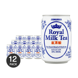 日本SANGARIA 三佳利 红茶姬 皇家奶茶 265ml*12【12罐装】【25%牛乳含量 超香浓】