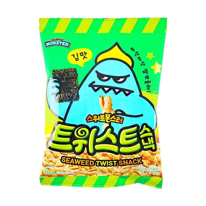 韓國SWEET MONSTER 香脆小麻花 苔味 70g