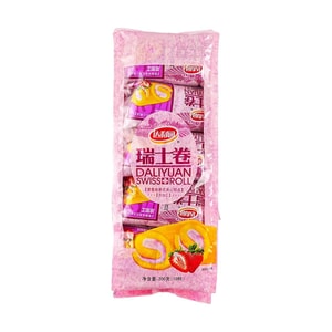 Swiss Roll Cake Strawberry Flavor 10p 7.05 oz