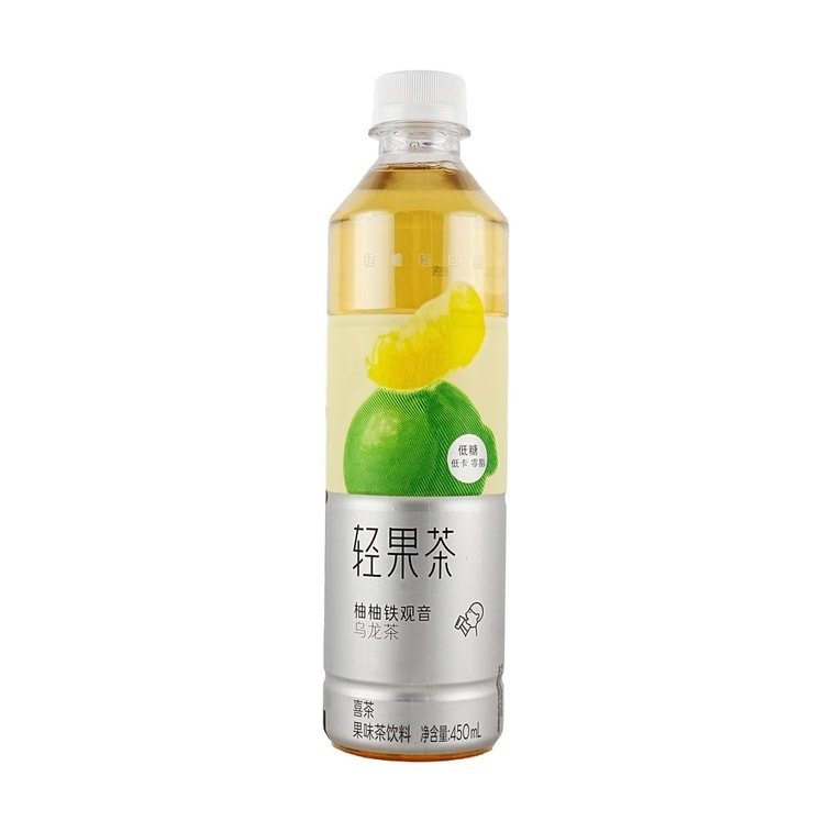 喜茶 輕果茶 果香茶飲料 柚柚鐵觀音烏龍茶 450ml【低糖低卡零脂】 12