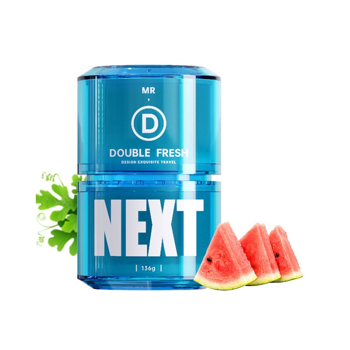 【中国直邮】 LORDUPHOLD fusika 车载香薰香膏 车用除异味 持久清香 天蓝西瓜满满136g