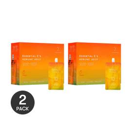 Squeezable Portable VC Collagen Fruit Jelly Low Satiety Beauty Daily Snack, 5.07fl oz × 10 Sticks *2【2 Packs】