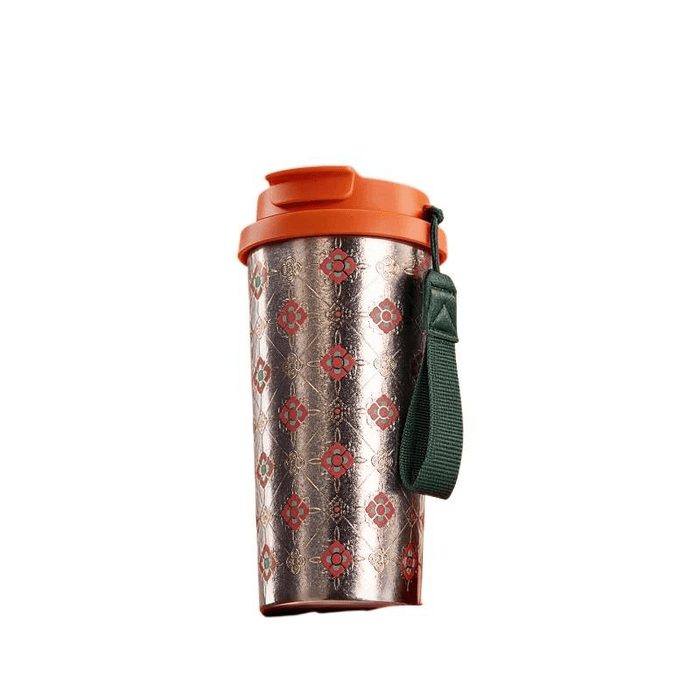 National Library Persimmon Ruyi Titanium Metal Insulated Cup Pure Titanium Insulated Cold 500ml
