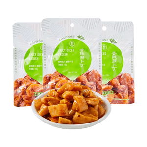 盒馬 香辣蘿蔔丁 3包入 150g【爽口下飯菜小菜榨菜】