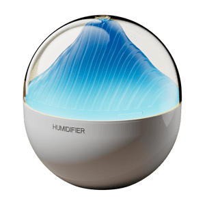 【中國空運直郵】 晶雅家 山水加濕器 usb靜音臥室桌面空氣家用小型霧化加濕器 藍色 一台裝