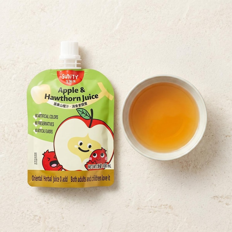 生和堂 苹果山楂汁 100ml *6【6份超值装】【配料干净0添加】【消食开胃】 7
