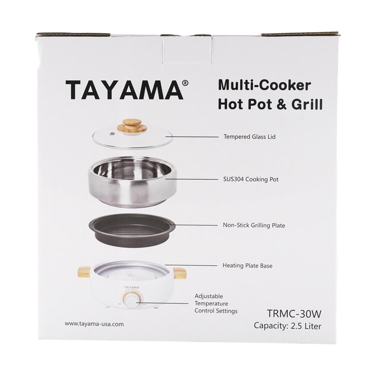 TAYAMA 2.5-Qt Multi-Cooker Hot Pot & Grill 7