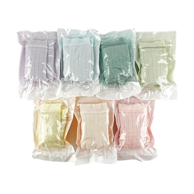 Antibacterial Pure Cotton Sterile Disposable Underwear Morandi Color L 7pcs 7