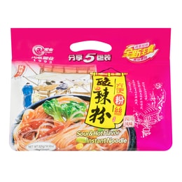 Hot & Sour Instant Rice Noodles - 5 Packs, 18.51oz