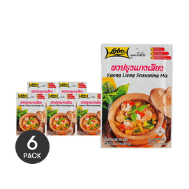 泰国LOBO Kaeng Lieng康亮汤料包 泰式蔬菜虾汤底料包 30g *6【6份超值装】