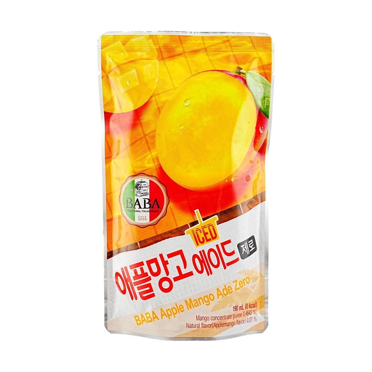 WOONGJIN BABA Apple Mango Ade Juice,6.42 fl oz*10 Pack【Low