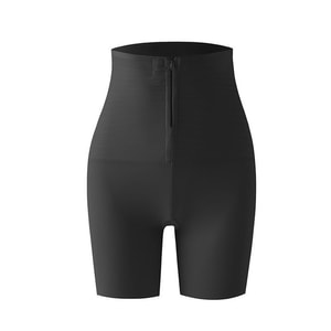 High Waisted Tummy Lifting Hip Girdle Tightening Tummy Shaping Hip Lifting Pants Black M Size