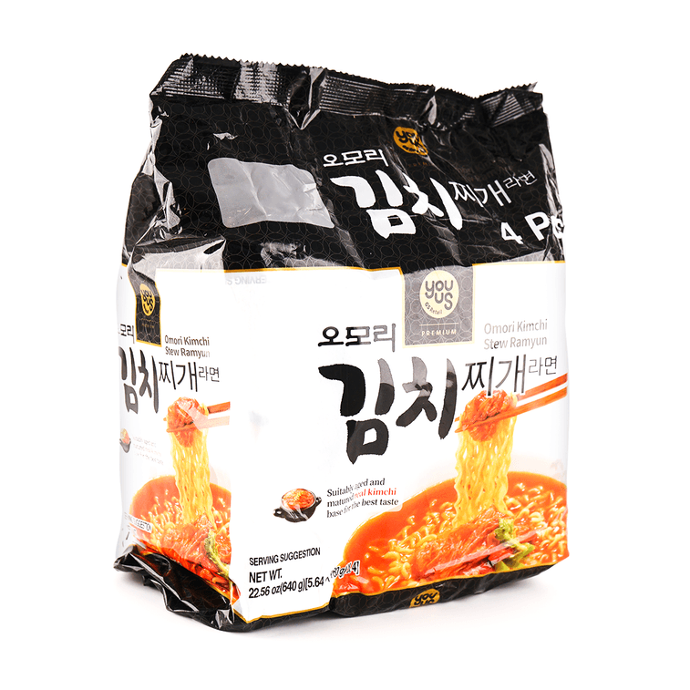 Omori Kimchi Stew Ramen - Instant Noodles, 4 Packs* 5.64oz 7