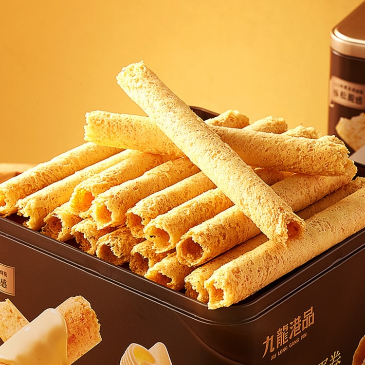 中国直送】九龍香港 無水バターエッグロール 448g 香港特製手作り