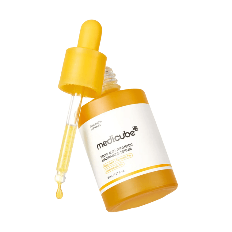 韩国MEDICUBE美蒂秋芙 曲酸姜黄烟酰胺精华液 30ml 焕亮阻黑 抗氧化 敏感肌适用 舒缓镇静泛红  4