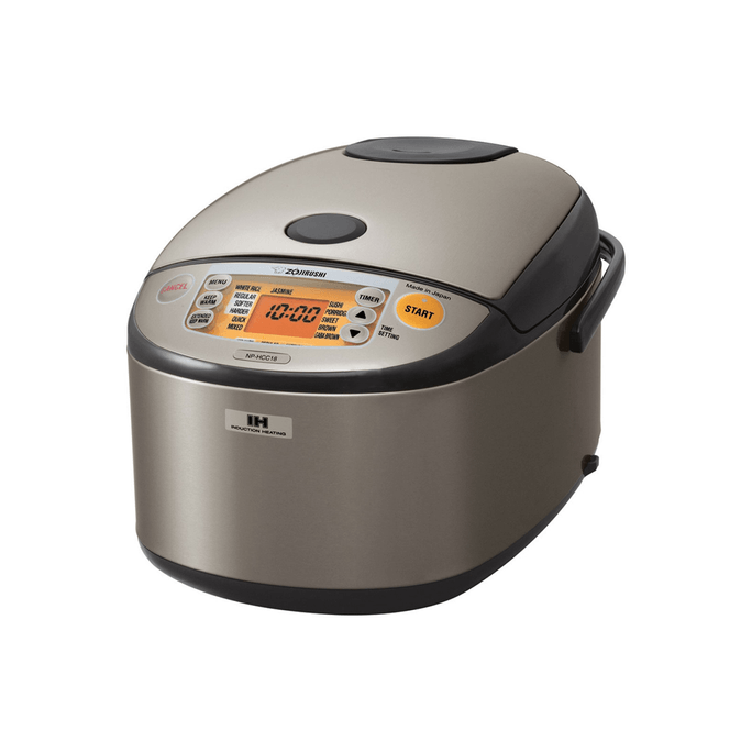 【Low Price Guarantee】Induction Heating System Rice Cooker and Warmer 1.8 L Stainless Dark Gray NP-HCC18
