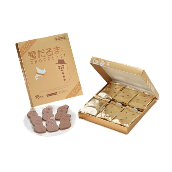 【日本直送品】ISHIYA 石屋製菓 白い恋人 スノーマン ダークチョコレート 18個入