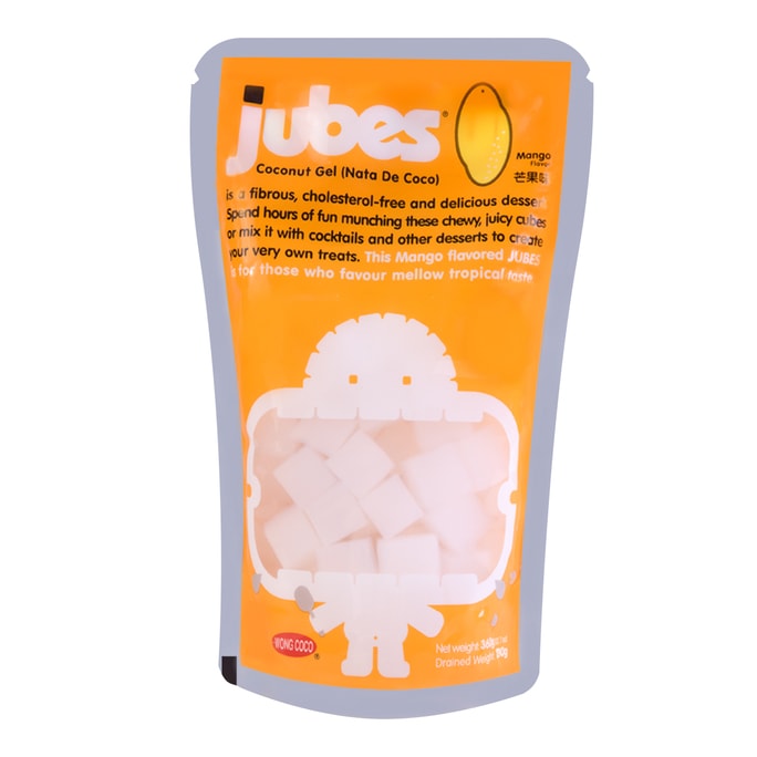 JUBES Nata De Coco with Coconut Water Mango Flavor 360g