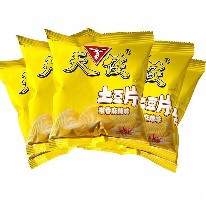 【中国直送】天使ポテトチップス 椒香麻辣味 スパイシー スナック 懐かしの味 16g*10袋